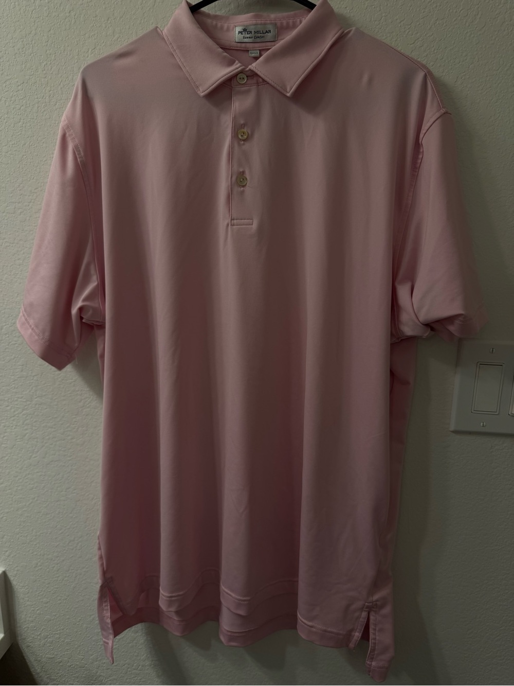 Peter Millar Light Pink Performance Polo